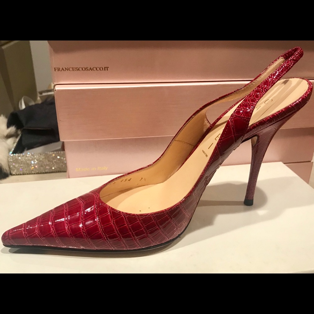 CASADEI. Leather designer shoes